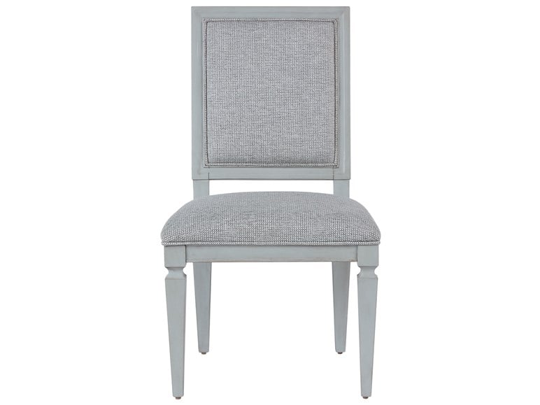 Summer Hill - French Gray Pierced Back Side Chair | Universal