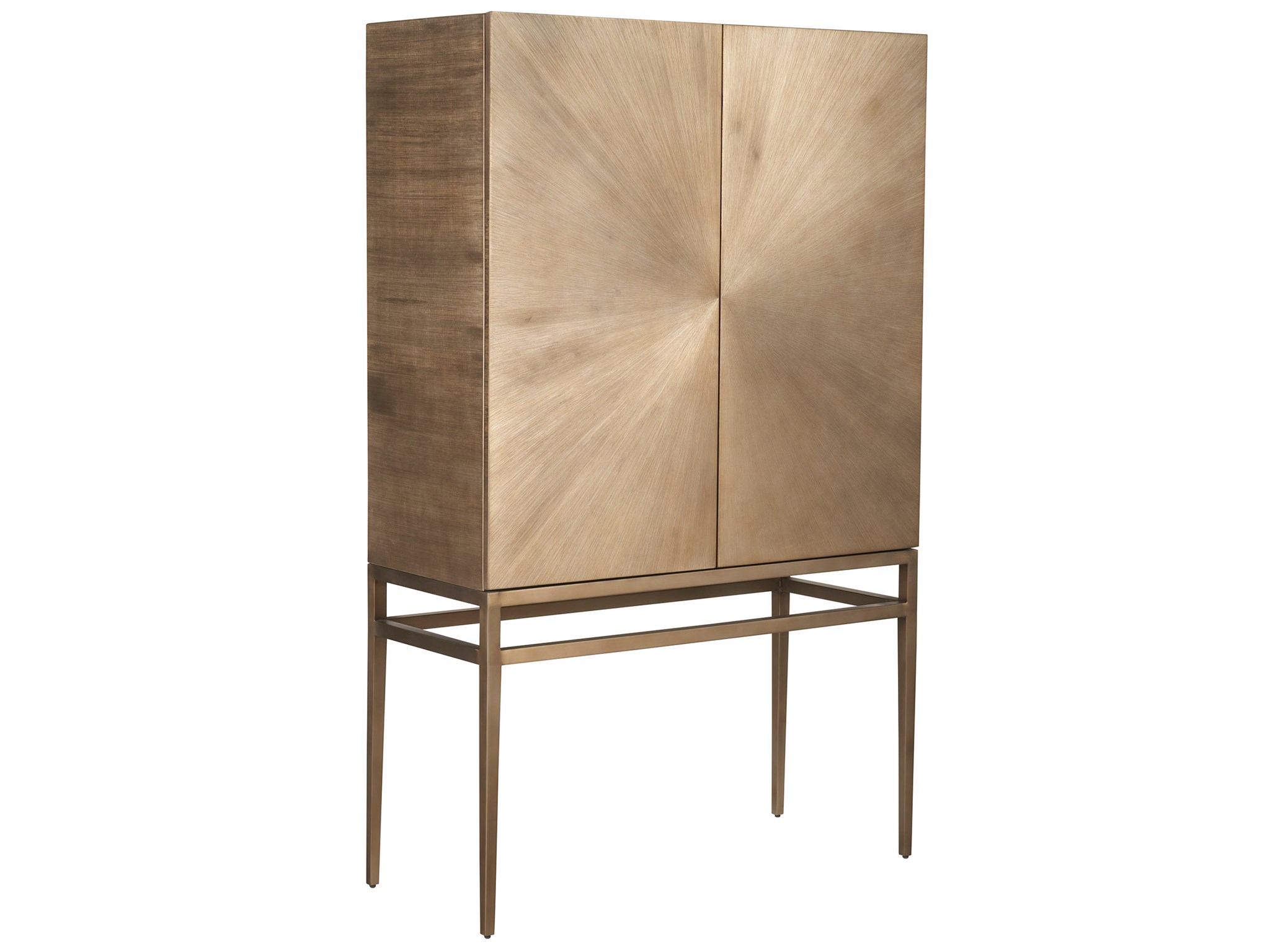 Brass bar store cabinet