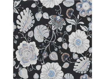 Fabric CAMELIA CHARCOAL